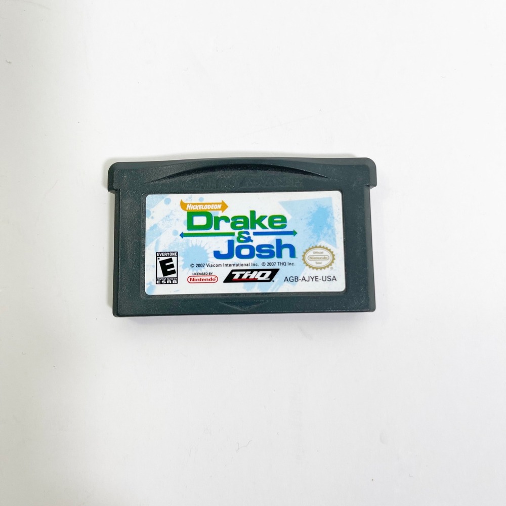 Nintendo Drake & Josh Game Boy Advance GBA Gray AGB-AJYE-USA THQ Nickelodeon